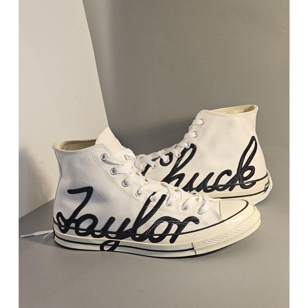 Converse Chuck 70 High 'Scripted Signature Print - White Egret' 167696C M-Sz 12
